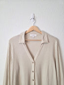 Banana Republic Oat Button Up Top (L)