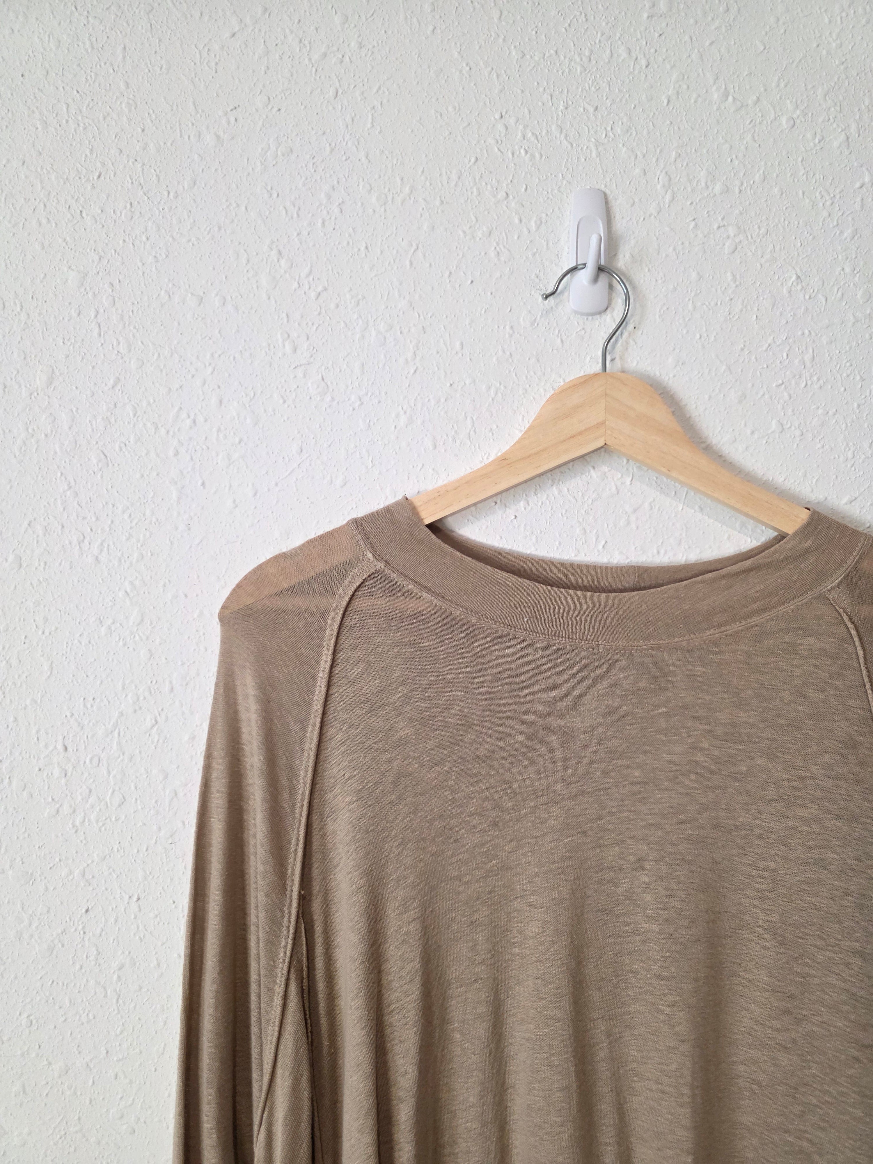 Free People Linen Blend Ruffle Top (M)