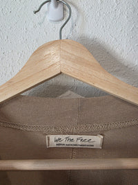 Free People Linen Blend Ruffle Top (M)
