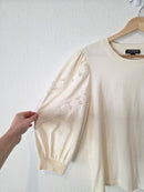 J.Crew Eyelet Puff Sleeve Top (S)