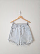 Zara High Rise Denim Shorts (6)