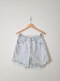 Zara High Rise Denim Shorts (6)