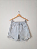 Zara High Rise Denim Shorts (6)