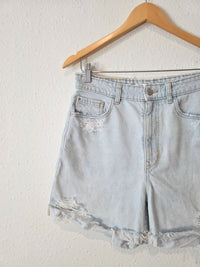 Zara High Rise Denim Shorts (6)