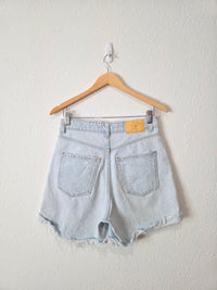 Zara High Rise Denim Shorts (6)