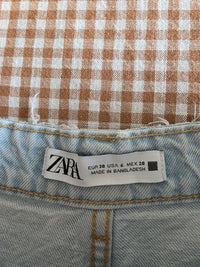Zara High Rise Denim Shorts (6)