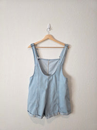 Light Wash Denim Shortalls (S)