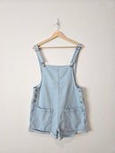 Light Wash Denim Shortalls (S)