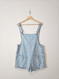 Light Wash Denim Shortalls (S)