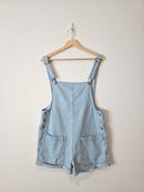 Light Wash Denim Shortalls (S)
