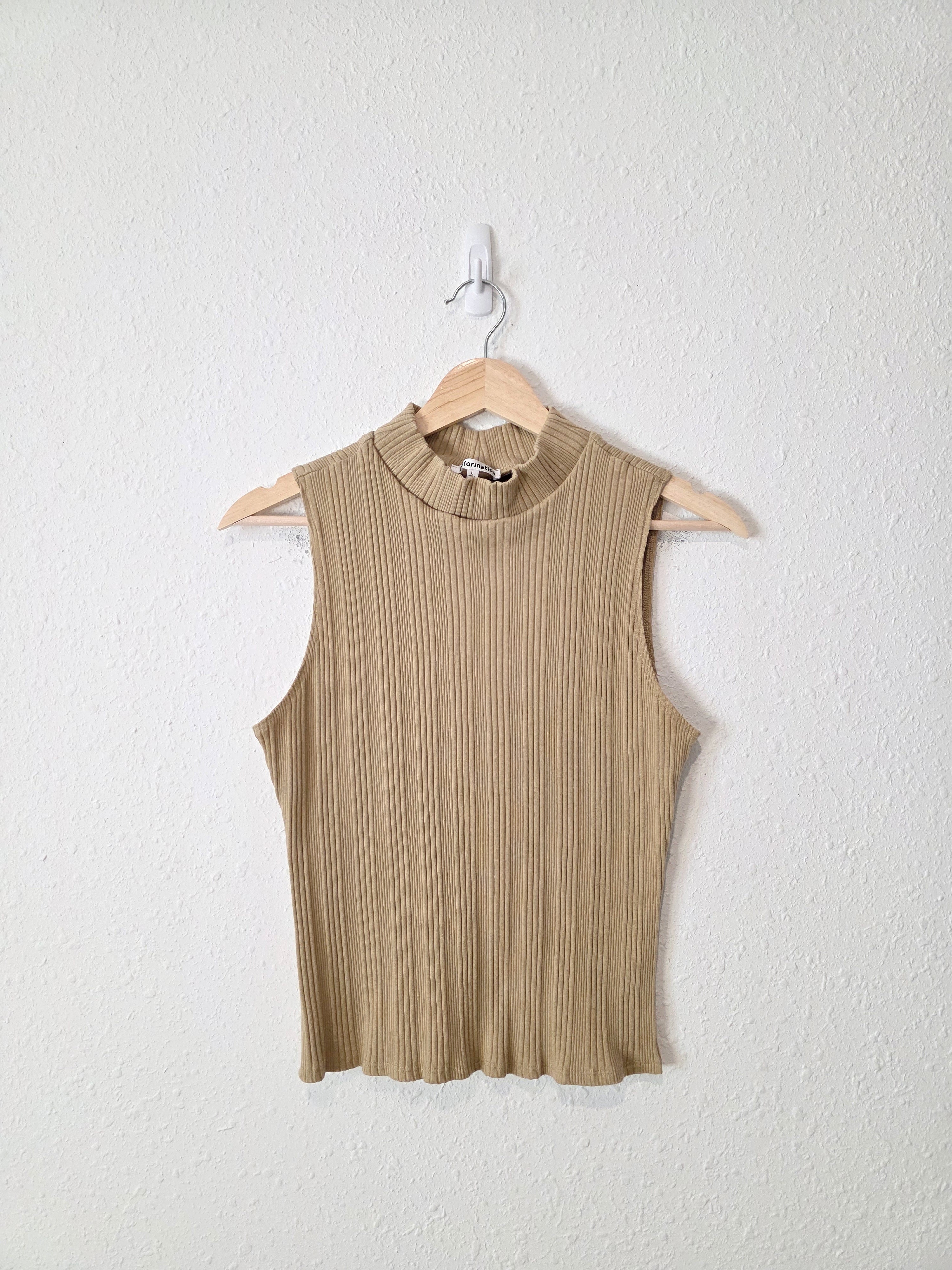 Reformation Ribbed Mockneck Tank (L)