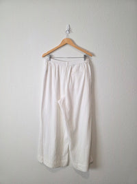 Aerie Wide Leg Gauze Pants (L)