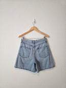 Light Wash Relaxed Denim Shorts (28)