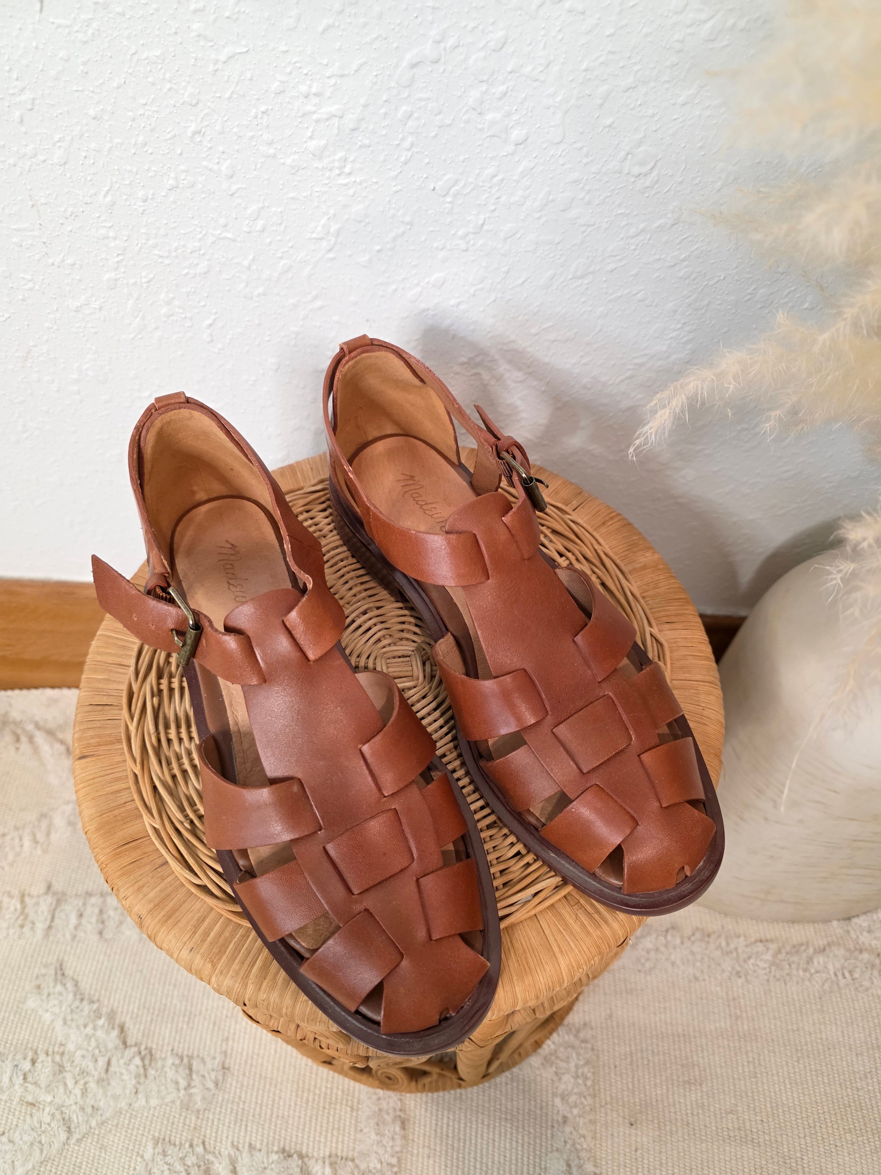 Madewell Leather Fisherman Sandals (7.5)
