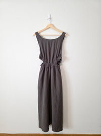 NEW Sancia Linen Cutout Midi Dress (M)