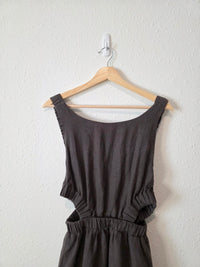 NEW Sancia Linen Cutout Midi Dress (M)
