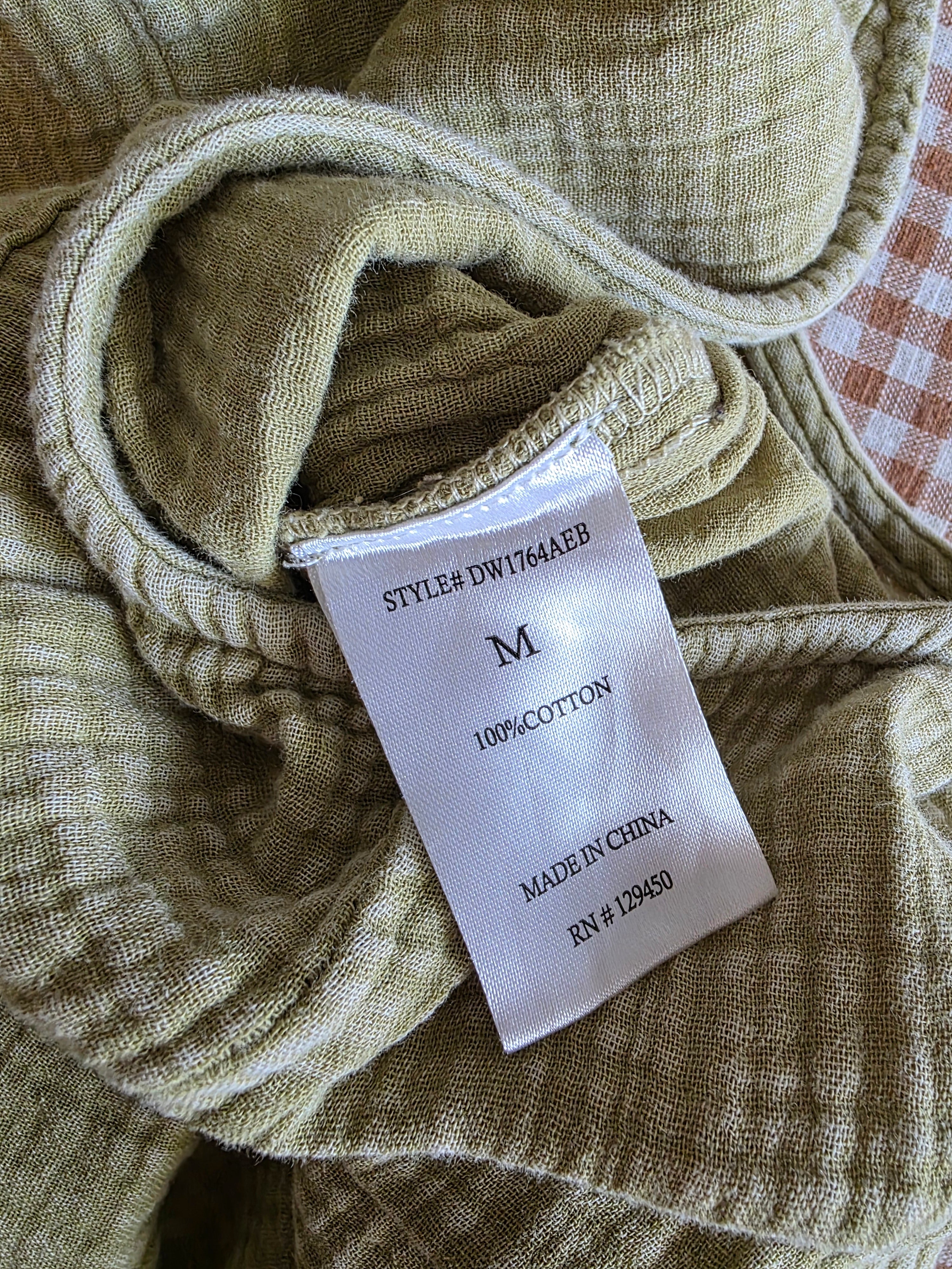Earthbound Cotton Gauze Overalls (M)