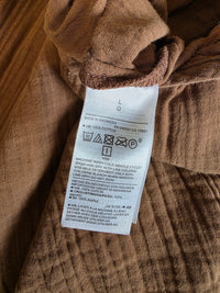 Brown Gauze Wide Leg Jumpsuit (L)
