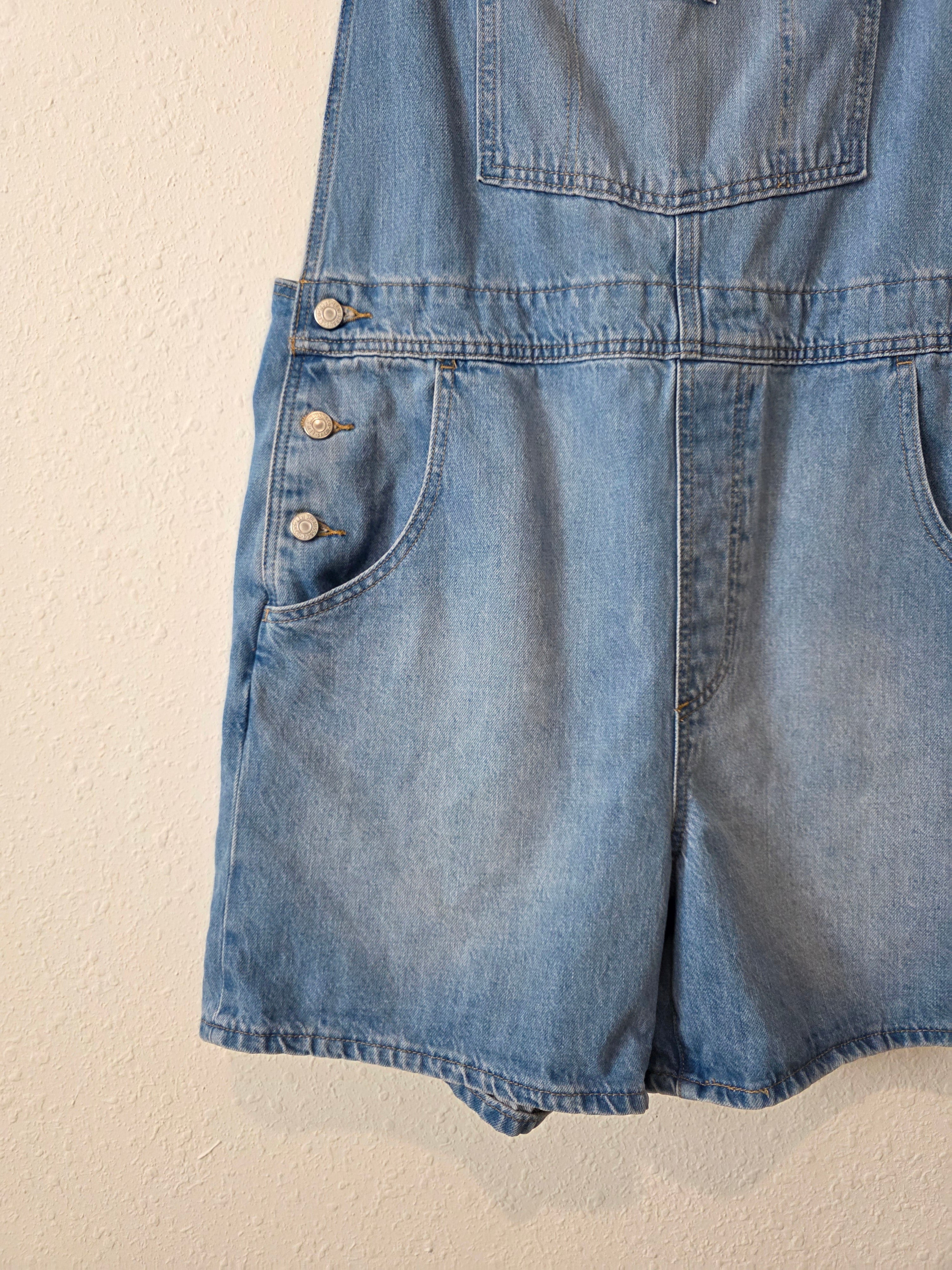 Levi's Relaxed Denim Shortalls (XL)