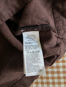 J.Crew Brown Linen Button Back Tank (XS)