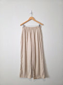 Abercrombie Linen Blend Wide Leg Pants (M)