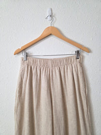 Abercrombie Linen Blend Wide Leg Pants (M)