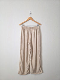 Abercrombie Linen Blend Wide Leg Pants (M)