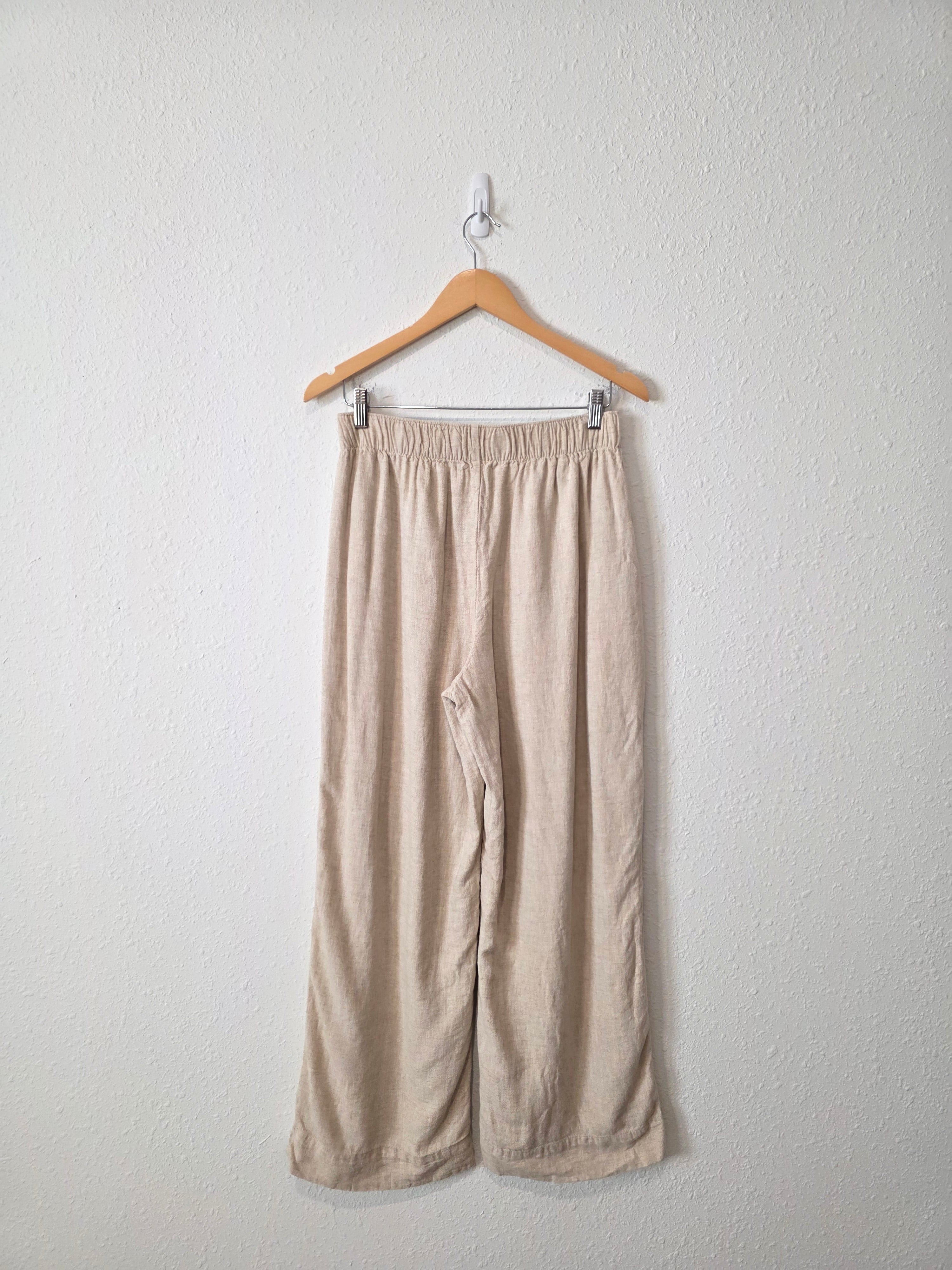 Abercrombie Linen Blend Wide Leg Pants (M)