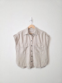 Madewell Linen Button Up Shirt (S)
