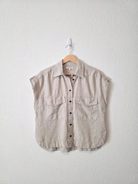 Madewell Linen Button Up Shirt (S)