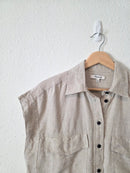 Madewell Linen Button Up Shirt (S)