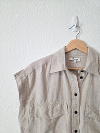 Madewell Linen Button Up Shirt (S)
