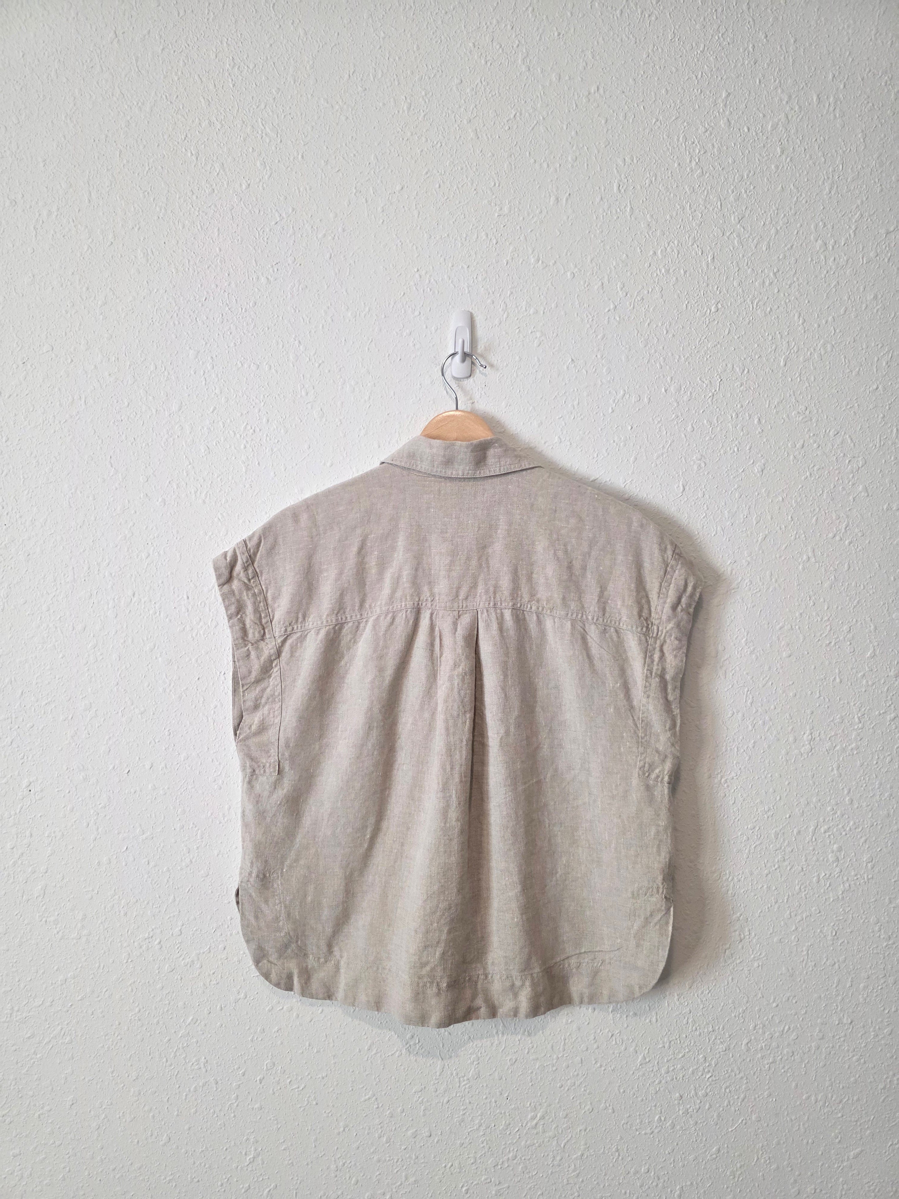 Madewell Linen Button Up Shirt (S)