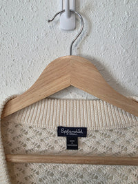 Splendid Neutral Crochet Cardigan (XS)