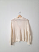 Splendid Neutral Crochet Cardigan (XS)