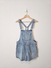 Aerie Light Wash Denim Shortalls (S)