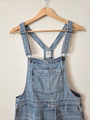 Aerie Light Wash Denim Shortalls (S)