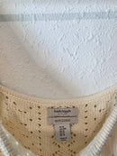 Crochet Knit Cotton Top (M)