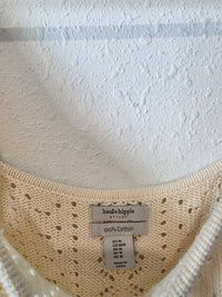 Crochet Knit Cotton Top (M)