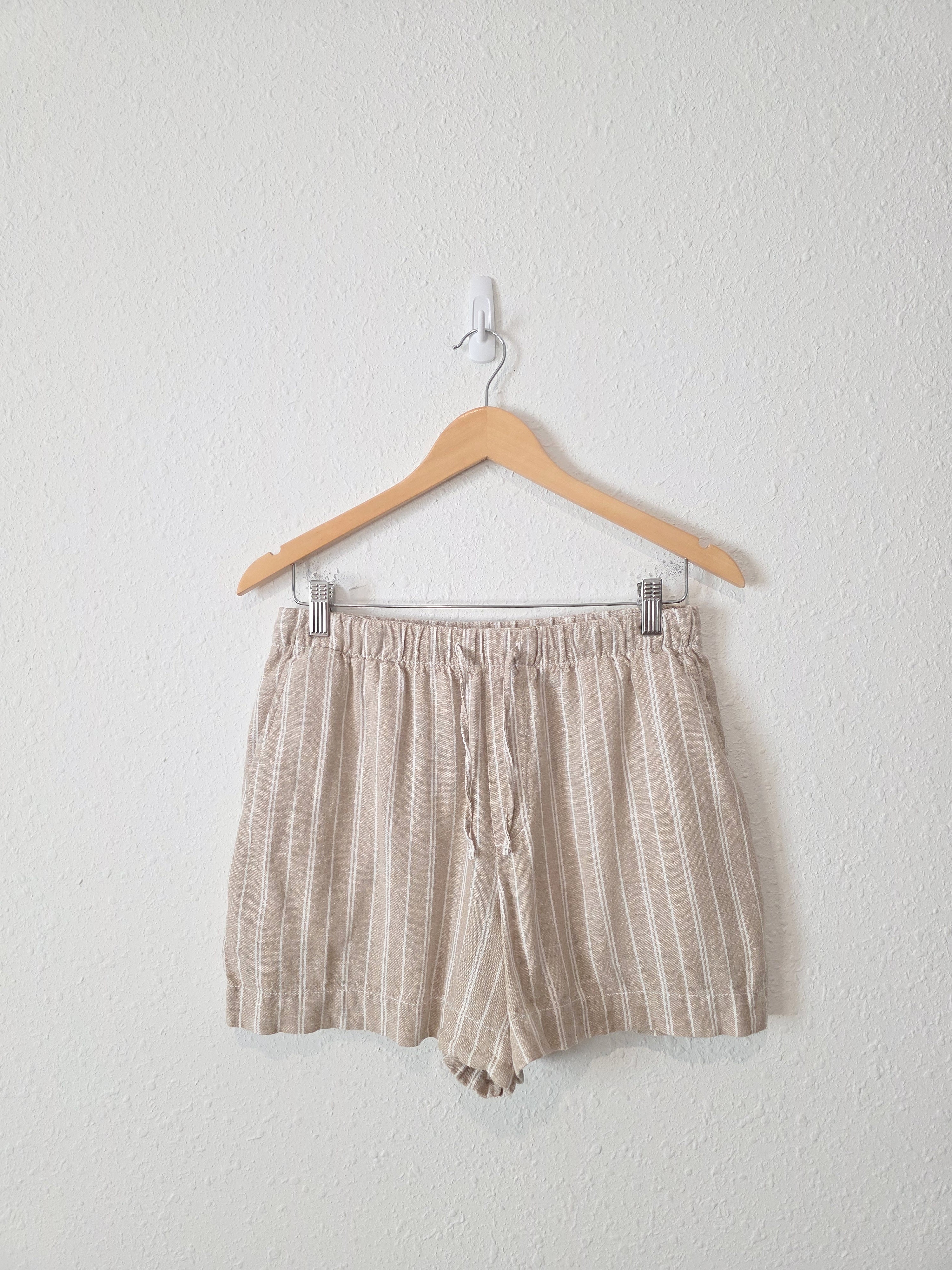 Gap Linen Blend Striped Shorts (S)