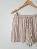 Gap Linen Blend Striped Shorts (S)