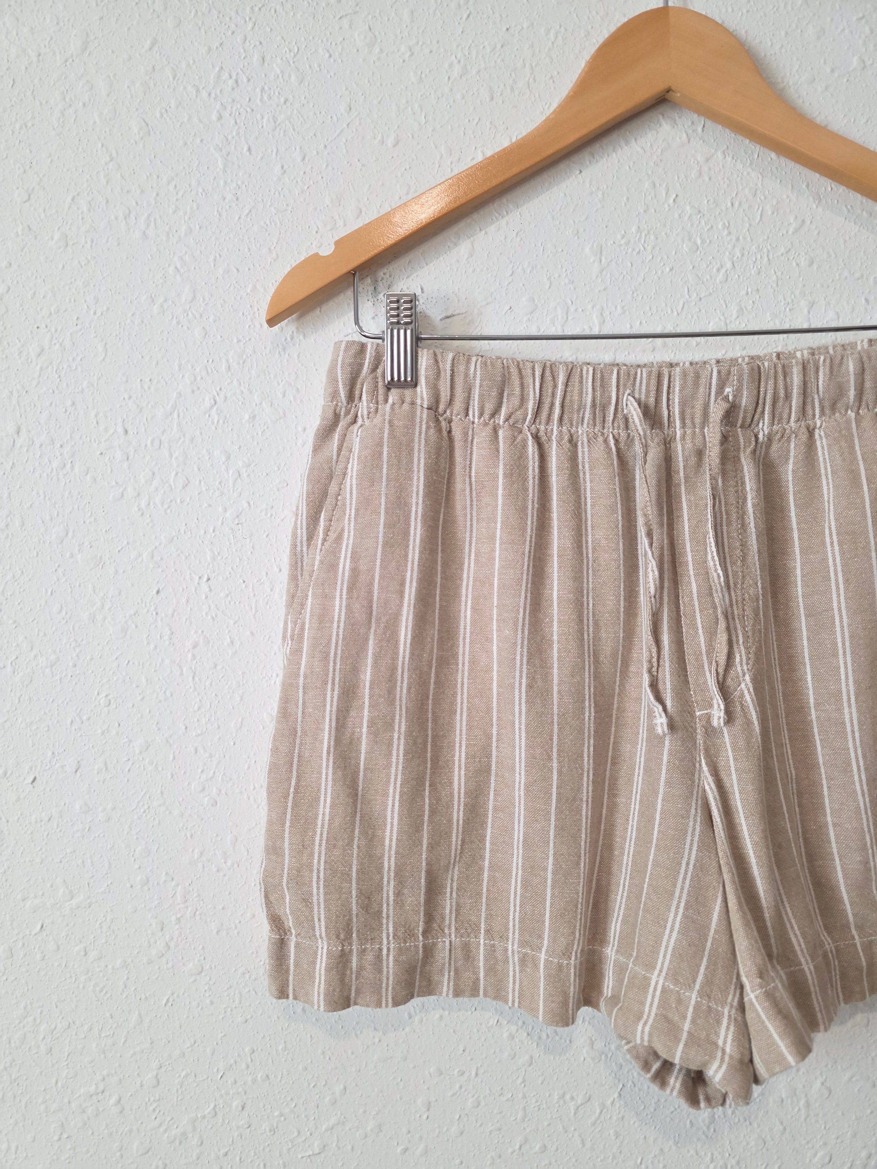 Gap Linen Blend Striped Shorts (S)