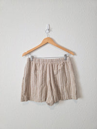Gap Linen Blend Striped Shorts (S)