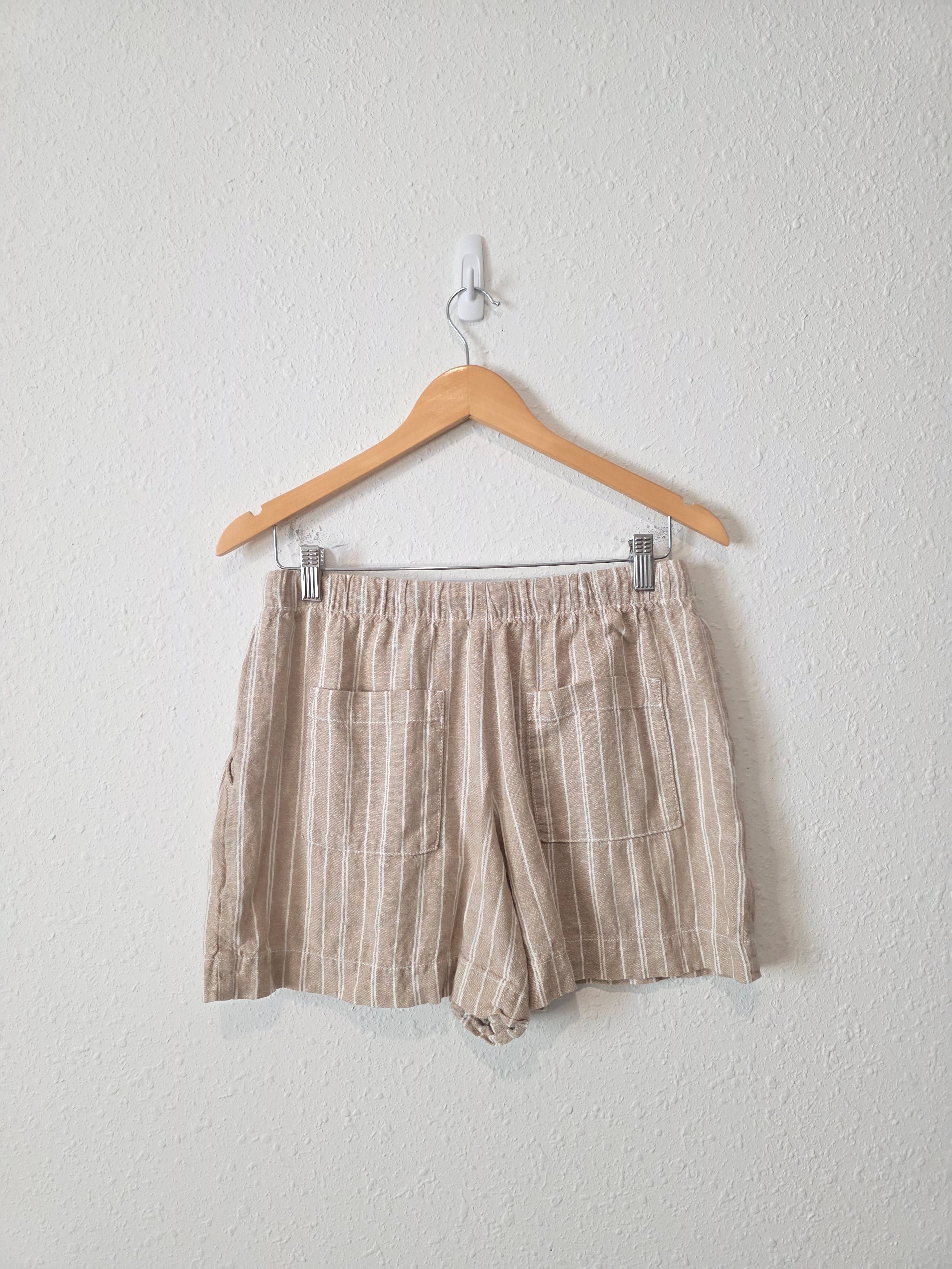 Gap Linen Blend Striped Shorts (S)