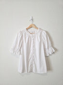 Gap Puff Sleeve Cotton Blouse (M)
