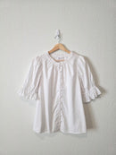 Gap Puff Sleeve Cotton Blouse (M)