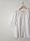 Gap Puff Sleeve Cotton Blouse (M)