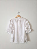 Gap Puff Sleeve Cotton Blouse (M)