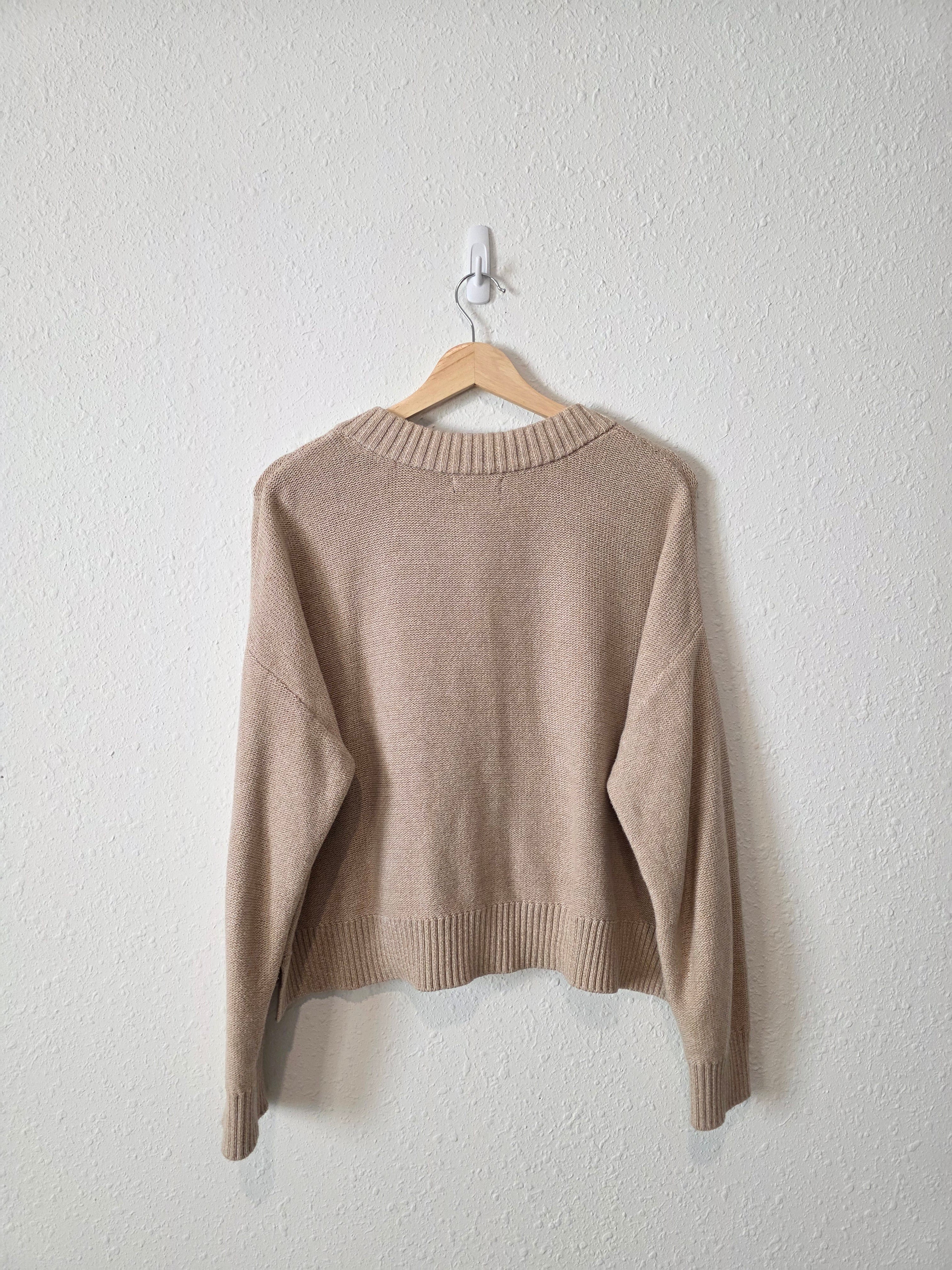 Quince Organic Cotton Cardigan (L)