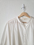 Grade & Gather Puff Sleeve Cotton Blouse (M)